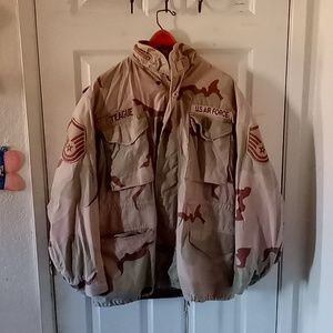 Vintage Air Force Jacket with Sargent Patches
